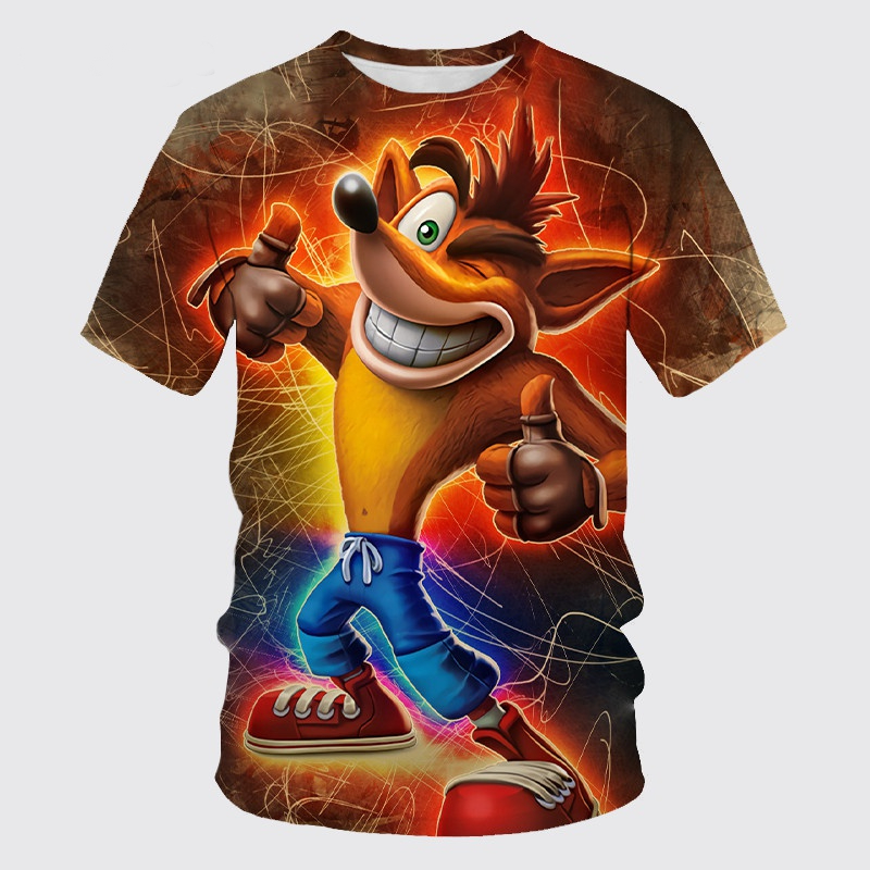 Kids Toys Vintage - Koszulka z nadrukiem retro gry Crash
