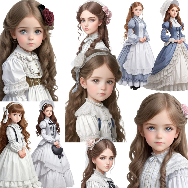 Kids Toys Victoria - Victoria mała dziewczynka naklejki do rękodzieła