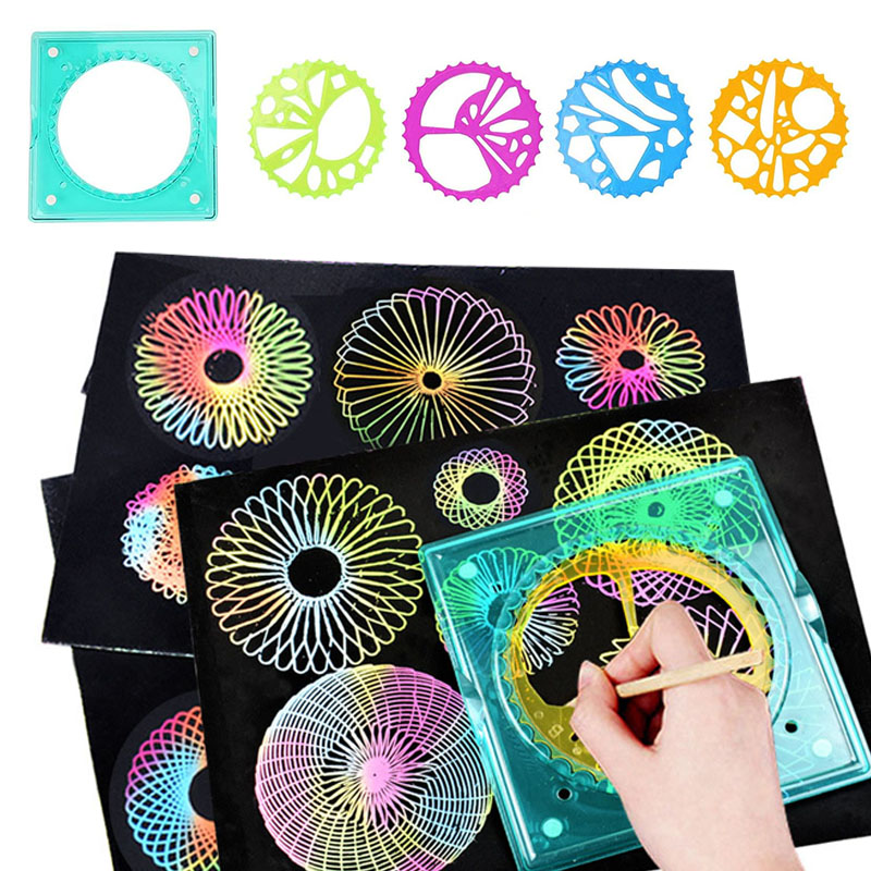 Kids Toys Under £5 - 5 w 1 Spiralna Linijka Geometryczna