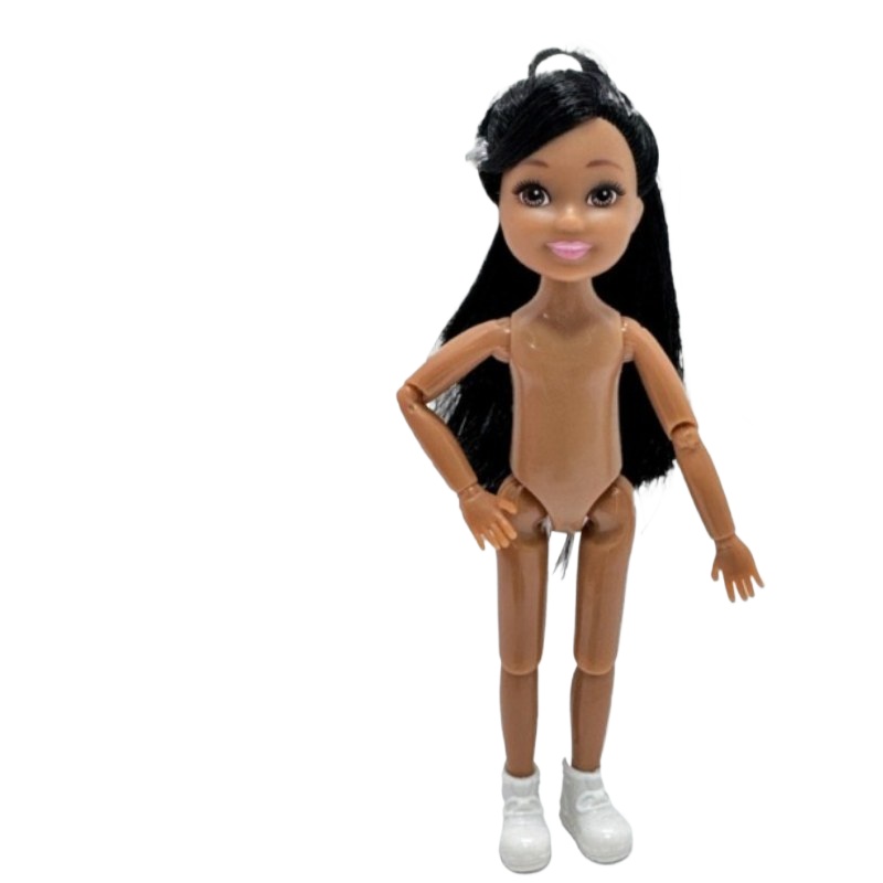 Kids Toys Under £5 - 5-calowa mała lalka o brązowej skórze,