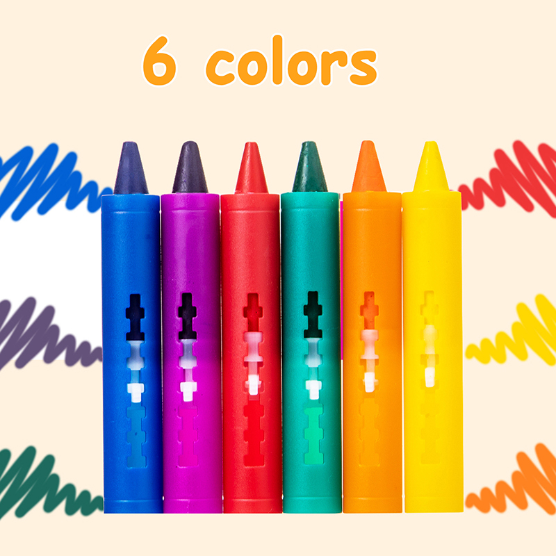 6 kolorów Zmywalne kredki do k – Kids Toys Drawing Easy recenzja i cena