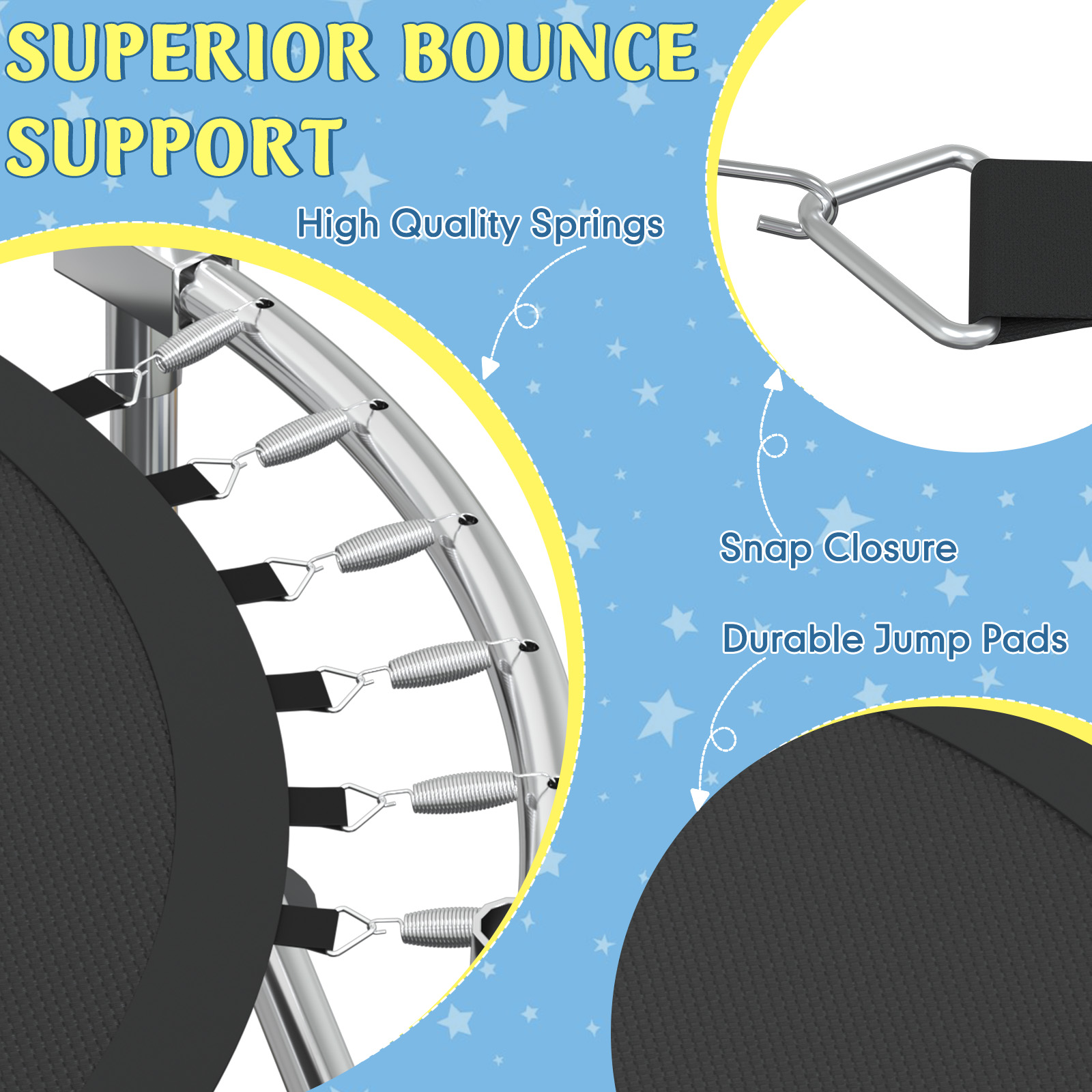 Trampolina dla dzieci 5FT 8-w- – Trampoline Mini Indoor recenzja i cena