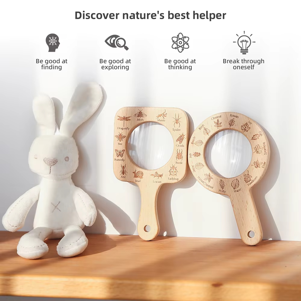 Drewniana lupa dla dzieci do o – Kids Toys Learning recenzja i cena