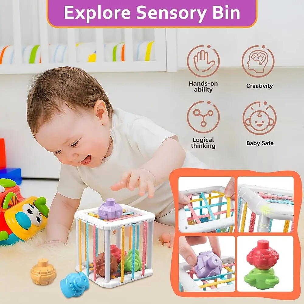 Kolorowa kostka Montessori do  – Kids Toys Learning recenzja i cena