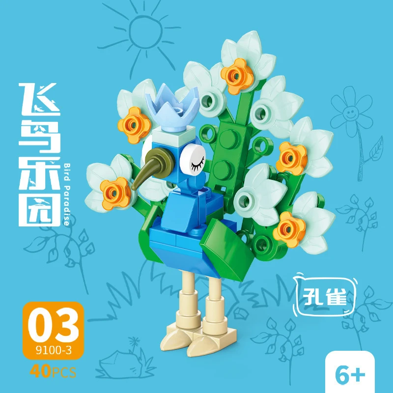 Klocki Zwierzęta Ptak Raj Kruk – Kids Toys Animal recenzja i cena