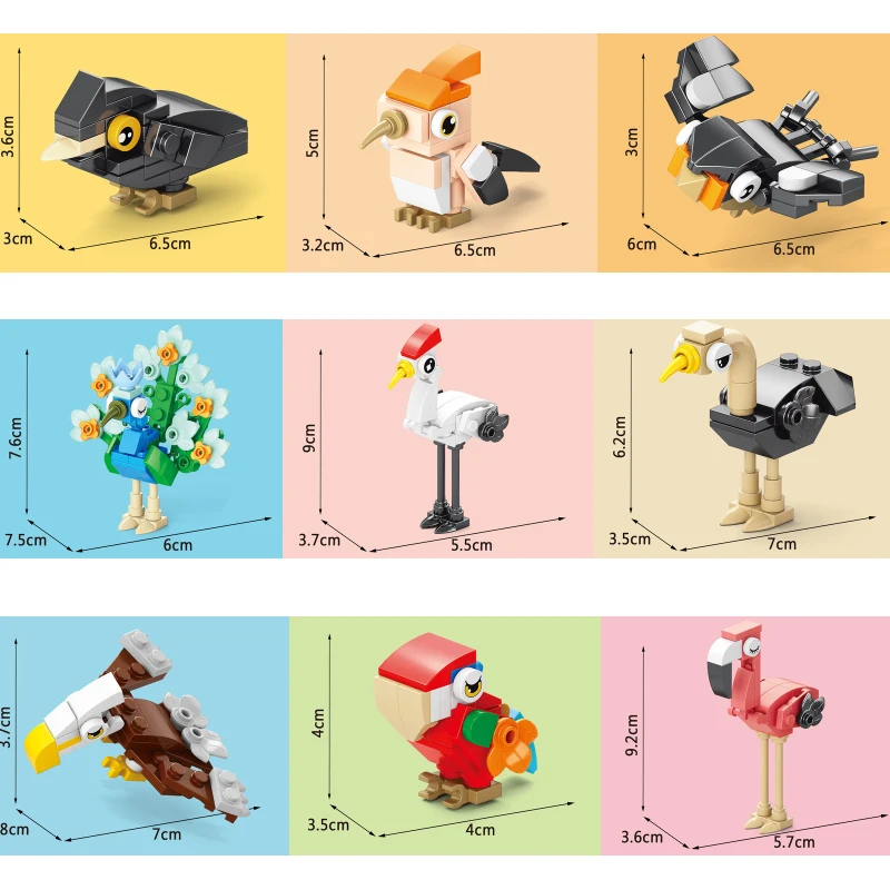 Klocki Zwierzęta Ptak Raj Kruk – Kids Toys Animal recenzja i cena