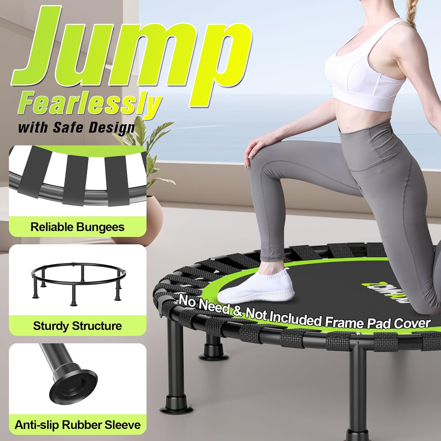 Składana Mini Trampolina Rebou – Trampoline Mini Indoor recenzja i cena