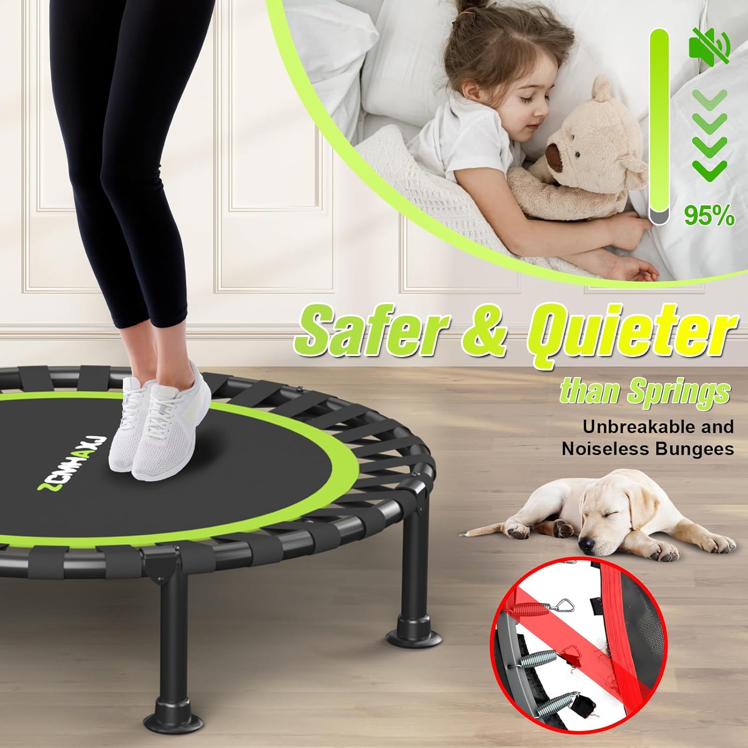 Składana Mini Trampolina Rebou – Trampoline Mini Indoor recenzja i cena